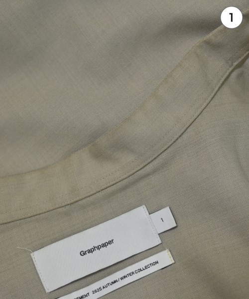 Graphpaper（グラフペーパー）カジュアルシャツ グレー サイズ:1(S位) メンズ/2200691367040