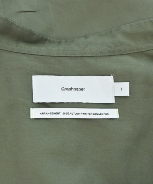 Graphpaper（グラフペーパー）カジュアルシャツ カーキ サイズ:1(S位) メンズ/2200691367057
