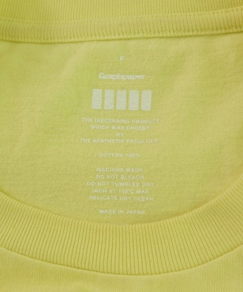 Graphpaper（グラフペーパー）Tシャツ・カットソー 黄 サイズ:F メンズ/2200691367095