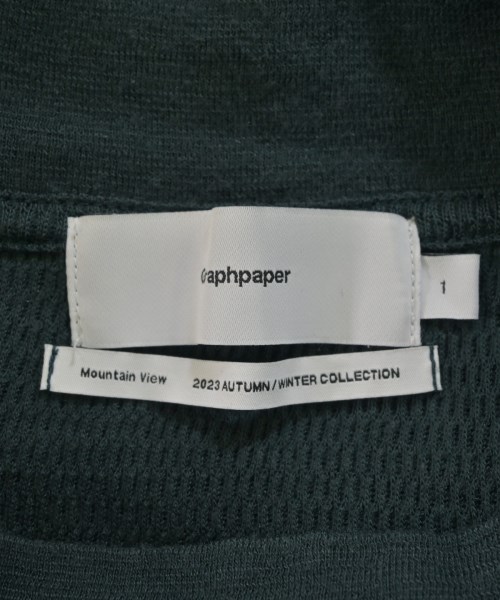 Graphpaper（グラフペーパー）ニット・セーター 緑 サイズ:1(S位) メンズ/2200687787036