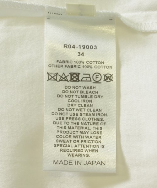 CYCLAS（シクラス）Tシャツ・カットソー 白 サイズ:34(XS位) レディース/2200730687023