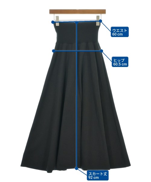 CYCLAS（シクラス）ロング・マキシ丈スカート 黒 サイズ:XS レディース/2200721220345