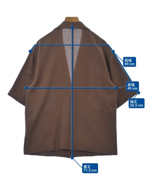 Cloche（クロシェ）カジュアルジャケット 茶 サイズ:2(M位) レディース/2200674777026