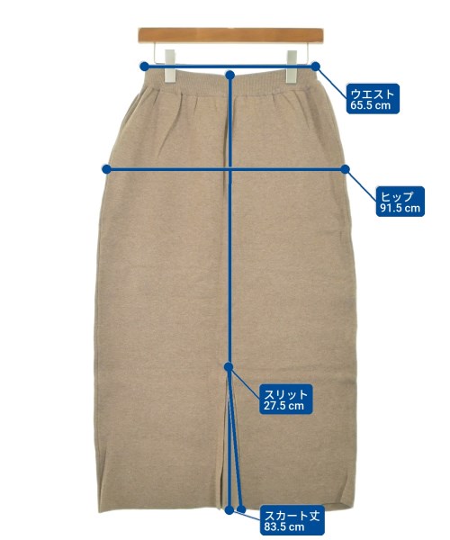 Cloche（クロシェ）ロング・マキシ丈スカート ベージュ サイズ:02(M位) レディース/2200634073267