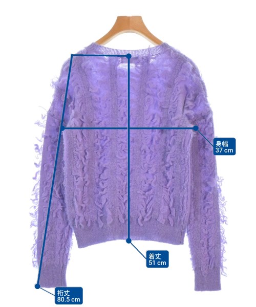IPSE（イプセ）ニット・セーター 紫 サイズ:38(M位) レディース/2200669814125
