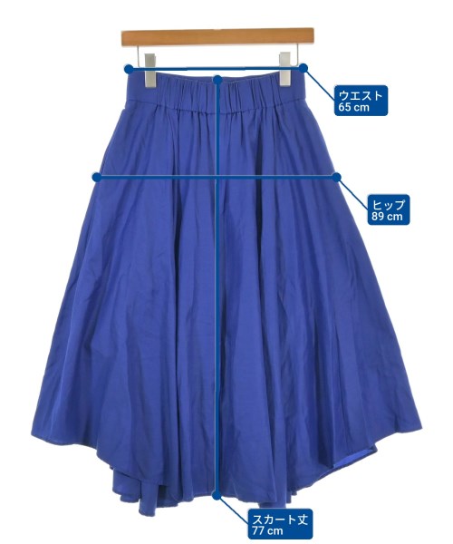 IPSE（イプセ）ロング・マキシ丈スカート 青 サイズ:38(M位) レディース/2200670558162