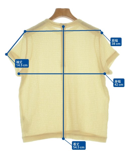 RIM.ARK（リムアーク）ブラウス 黄 サイズ:36(S位) レディース/2200627000140