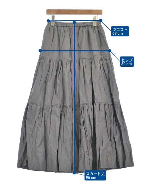 RIM.ARK（リムアーク）ロング・マキシ丈スカート グレー サイズ:38(M位) レディース/2200623100066