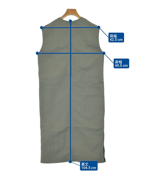 RIM.ARK（リムアーク）ワンピース カーキ サイズ:36(S位) レディース/2200627024023