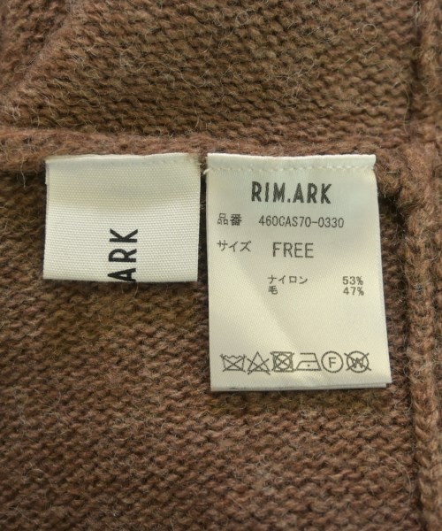 RIM.ARK（リムアーク）ニット・セーター 茶 サイズ:F レディース/2200626701062