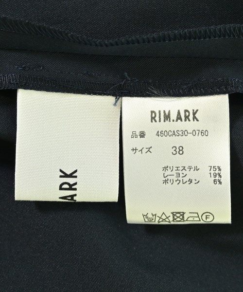 RIM.ARK（リムアーク）シャツワンピース 紺 サイズ:38(M位) レディース/2200600494157