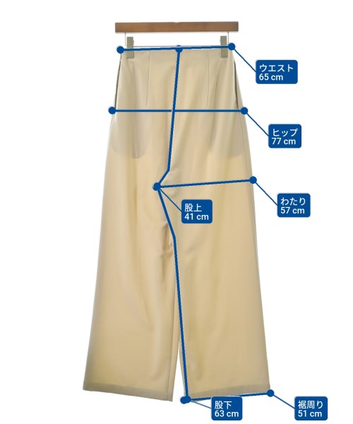 RIM.ARK（リムアーク）スラックス ベージュ サイズ:36(S位) レディース/2200666341013