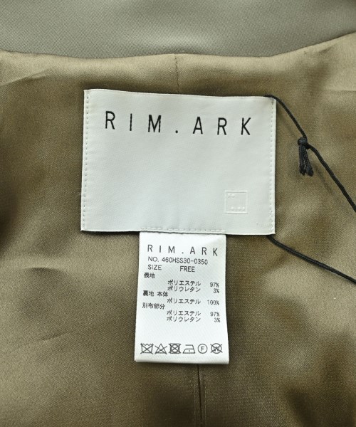RIM.ARK（リムアーク）ベスト カーキ サイズ:F レディース/2200722762011