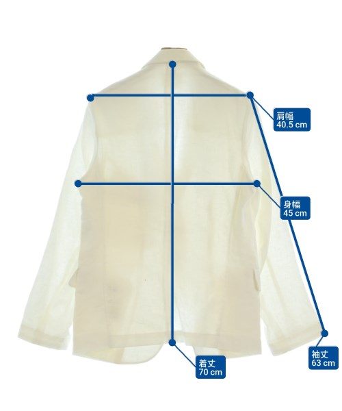 HACKNEY UNION WORKS（ハックニーユニオンワークス）カジュアルジャケット 白 サイズ:38(S位) メンズ/2200669907155