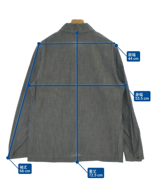 HACKNEY UNION WORKS（ハックニーユニオンワークス）カジュアルジャケット グレー サイズ:38(S位) メンズ/2200669907278