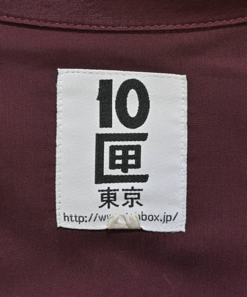 10匣（テンボックス）カジュアルシャツ 赤 サイズ:L メンズ/2200632664320