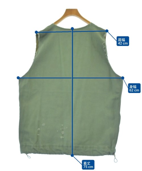 Old Park（オールドパーク）カジュアルシャツ カーキ サイズ:F メンズ/2200622638102