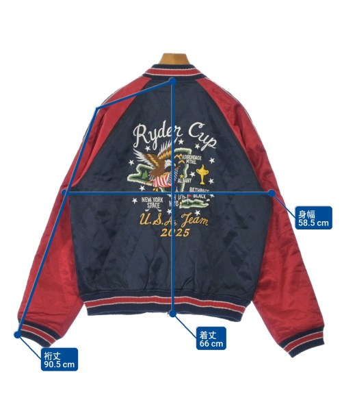 RLX Ralph Lauren（アールエルエックスラルフローレン）スタジャン 紺 サイズ:M メンズ/2200629543034