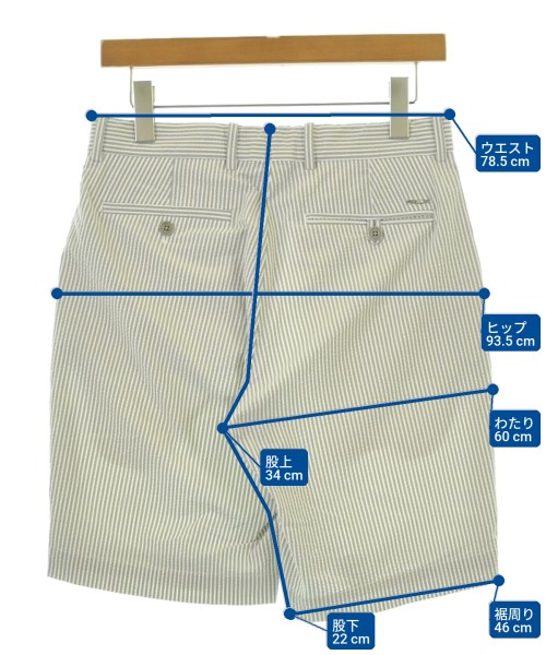 RLX Ralph Lauren（アールエルエックスラルフローレン）ショートパンツ 白 サイズ:28(S位) メンズ/2200678455036