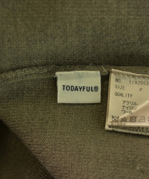 TODAYFUL（トゥデイフル）ニット・セーター カーキ サイズ:F レディース/2200622675077