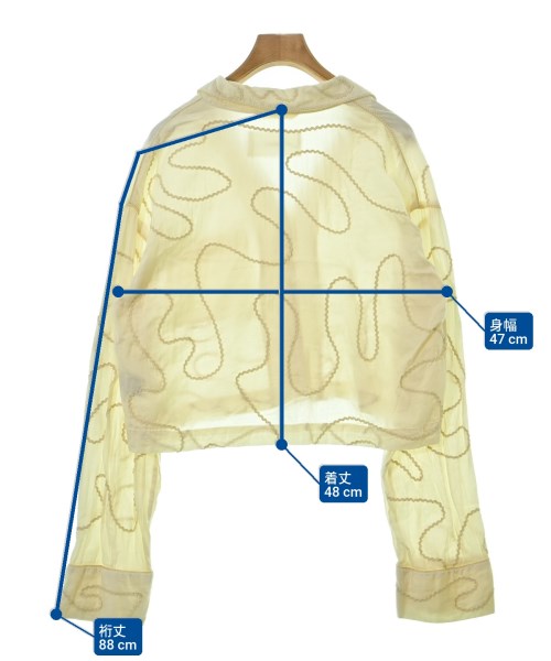 TODAYFUL（トゥデイフル）ブラウス 黄 サイズ:F レディース/2200643129092