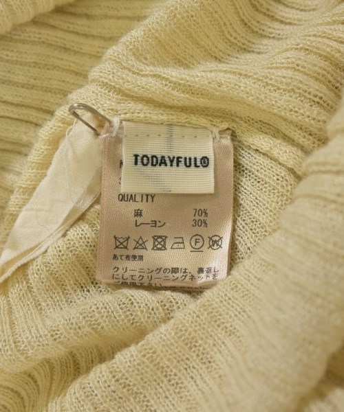 TODAYFUL（トゥデイフル）ニット・セーター ベージュ サイズ:F レディース/2200625407019