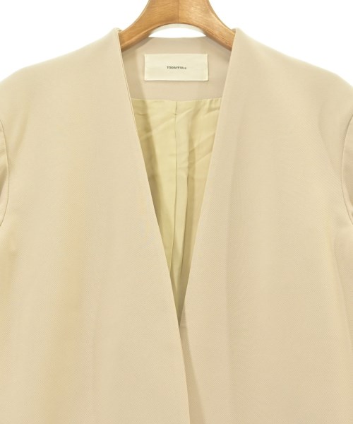 TODAYFUL（トゥデイフル）ノーカラージャケット ベージュ サイズ:36(S位) レディース/2200619824051
