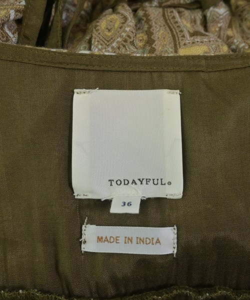 TODAYFUL（トゥデイフル）シャツワンピース 茶 サイズ:36(S位) レディース/2200695731014