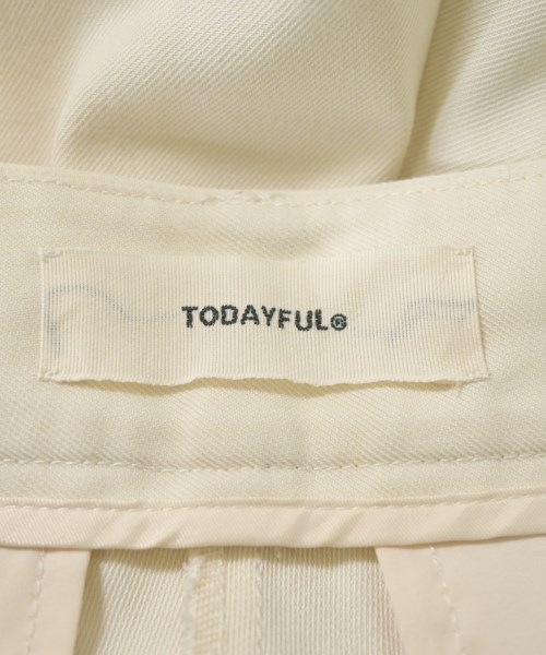 TODAYFUL（トゥデイフル）スラックス 白 サイズ:36(S位) レディース/2200654914014