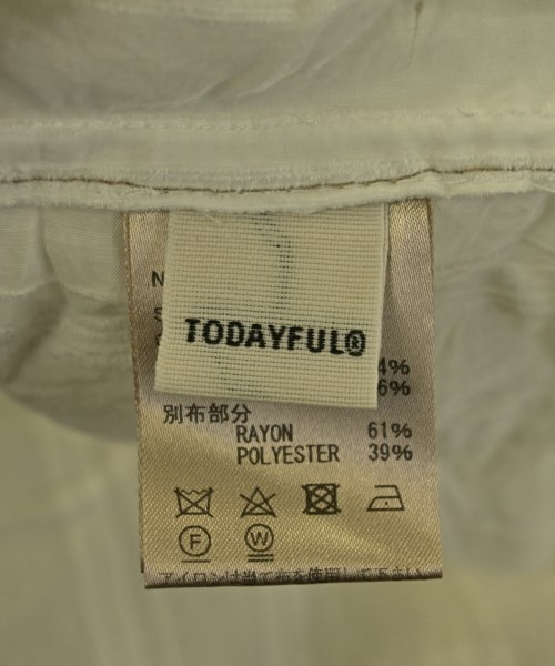 TODAYFUL（トゥデイフル）ワンピース 白 サイズ:36(S位) レディース/2200709234067