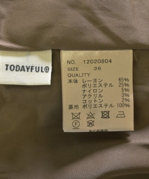 TODAYFUL（トゥデイフル）ロング・マキシ丈スカート 茶 サイズ:36(S位) レディース/2200711572232