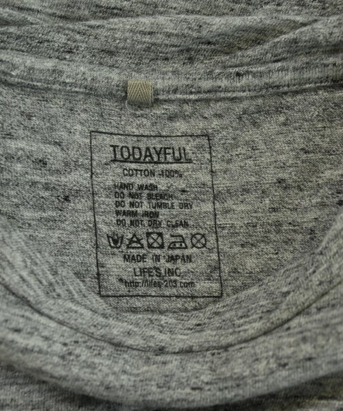 TODAYFUL（トゥデイフル）Tシャツ・カットソー グレー サイズ:F レディース/2200715415108