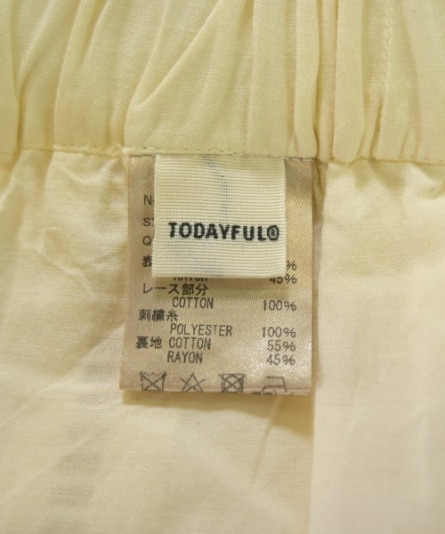 TODAYFUL（トゥデイフル）その他 白 サイズ:38(M位) レディース/2200714836034