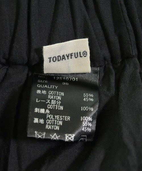 TODAYFUL（トゥデイフル）その他 黒 サイズ:36(S位) レディース/2200669447156