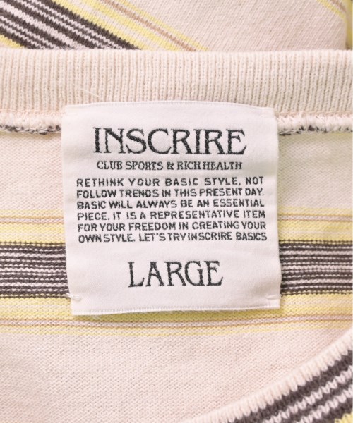 INSCRIRE（アンスクリア）Tシャツ・カットソー 白 サイズ:L メンズ/2200504369087