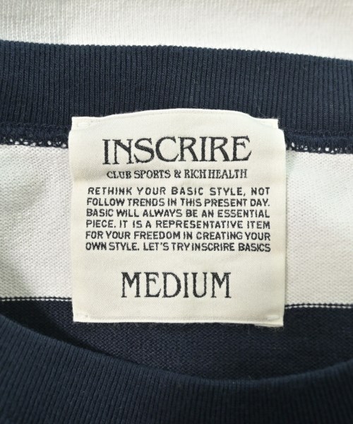 INSCRIRE（アンスクリア）Tシャツ・カットソー 白 サイズ:M メンズ/2200632647156