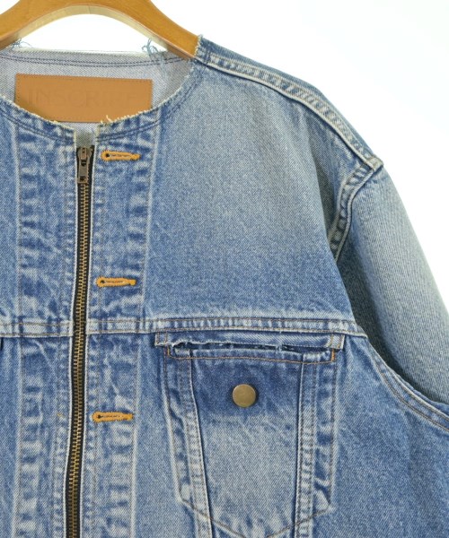INSCRIRE（アンスクリア）デニムジャケット 青 サイズ:40(M位) レディース/2200636547018