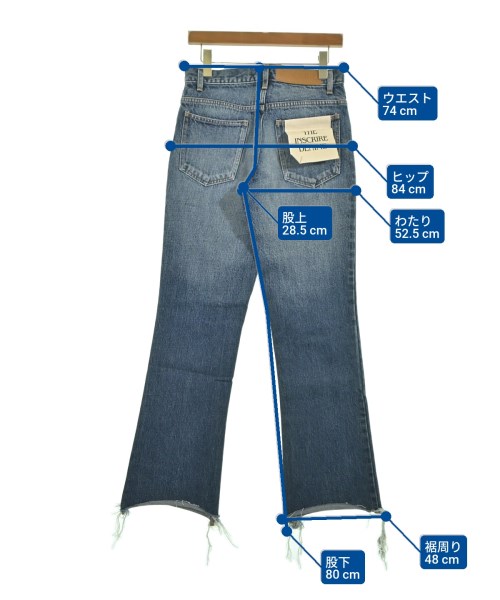 INSCRIRE（アンスクリア）デニムパンツ 青 サイズ:31(XL位) レディース/2200643688032