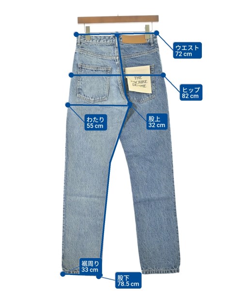 INSCRIRE（アンスクリア）デニムパンツ 紺 サイズ:36(S位) レディース/2200644612890