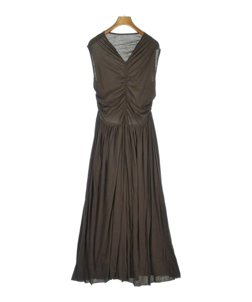 INSCRIRE（アンスクリア）ワンピース 茶 サイズ:36(S位) レディース/2200644747530