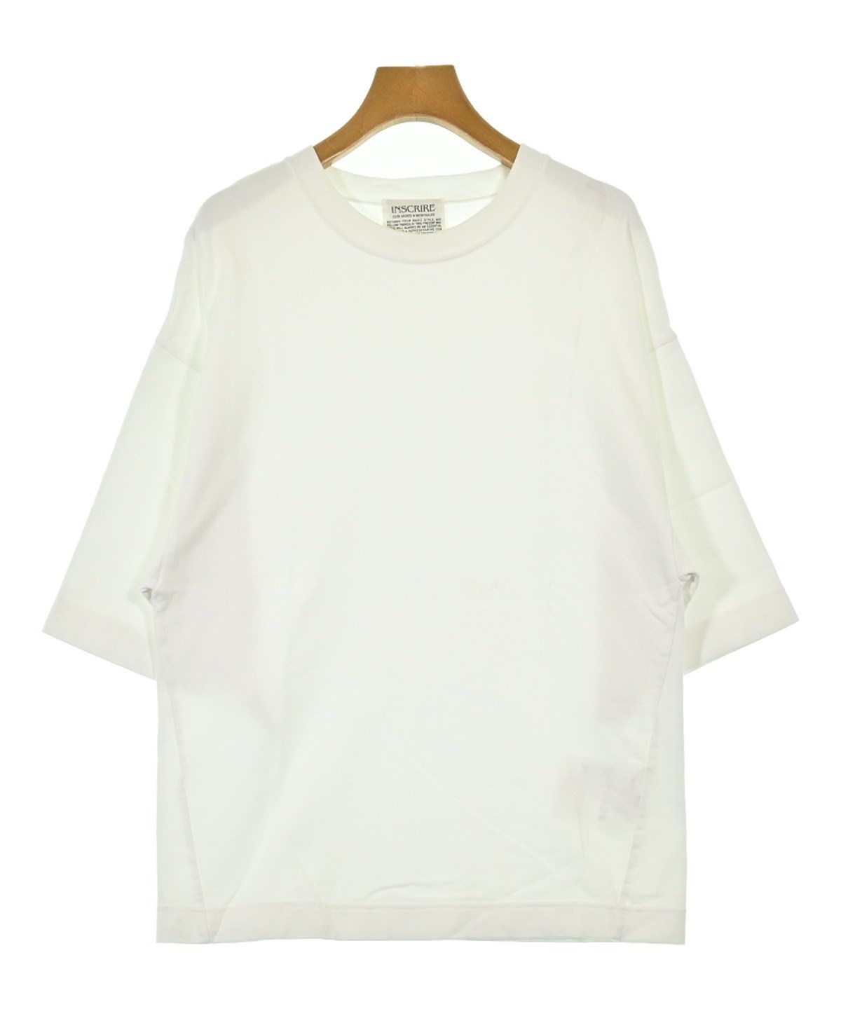 INSCRIRE Tシャツ・カットソー レディース アンスクリア 中古　古着 INSCRIRE（アンスクリア）Tシャツ・カットソー 白 サイズ:M