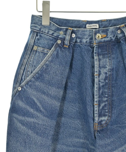 INSCRIRE（アンスクリア）デニムパンツ 紺 サイズ:30(XL位) レディース/2200621504156