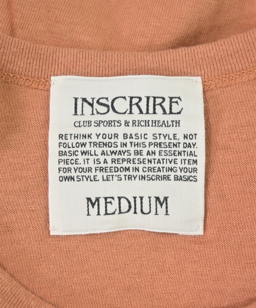 INSCRIRE（アンスクリア）Tシャツ・カットソー オレンジ サイズ:M レディース/2200624244066