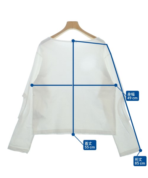 INSCRIRE（アンスクリア）Tシャツ・カットソー 白 サイズ:F レディース/2200629492035