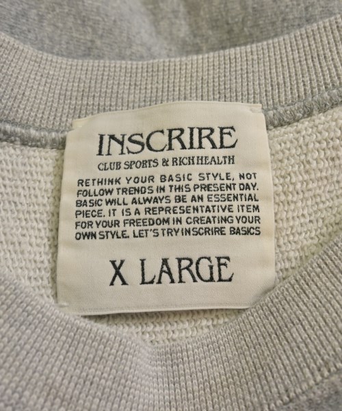 INSCRIRE（アンスクリア）スウェット グレー サイズ:XL レディース/2200615624044