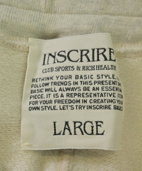 INSCRIRE（アンスクリア）スウェットパンツ グレー サイズ:L レディース/2200672889141