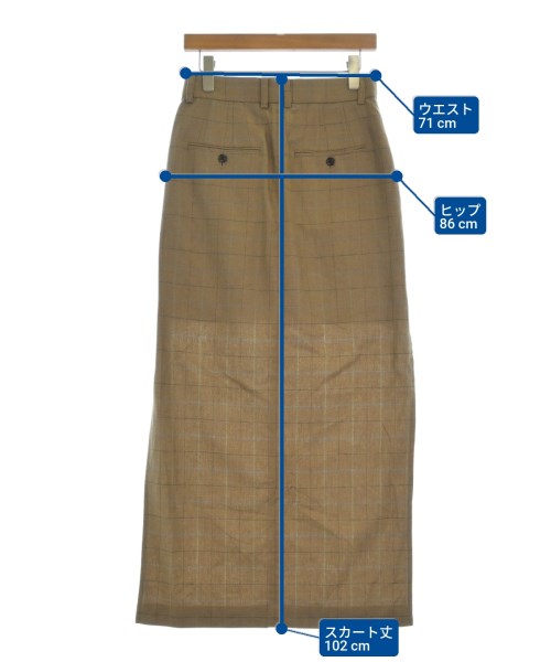 INSCRIRE（アンスクリア）ひざ丈スカート ベージュ サイズ:38(M位) レディース/2200675222075