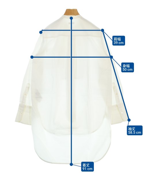 INSCRIRE（アンスクリア）カジュアルシャツ 白 サイズ:F レディース/2200670481187