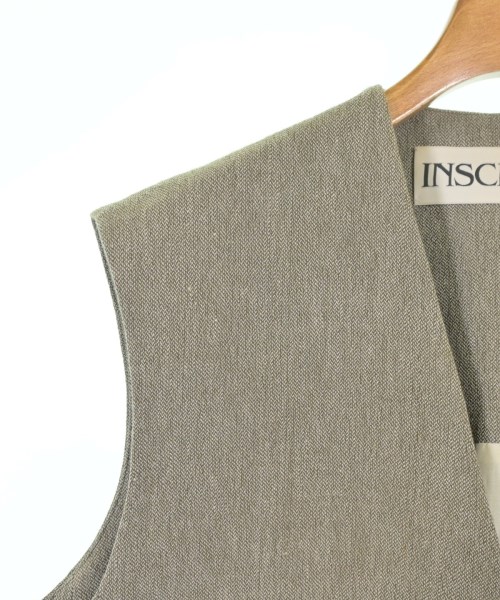 INSCRIRE（アンスクリア）ノーカラージャケット ベージュ サイズ:38(M位) レディース/2200676225037