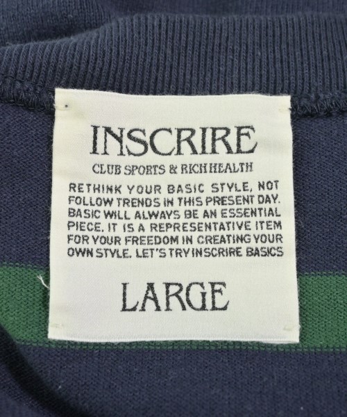 INSCRIRE（アンスクリア）Tシャツ・カットソー 紺 サイズ:L メンズ/2200689838323